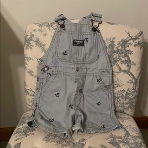 Baby boy anchor overalls